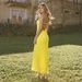 European American Style Women's Backless Pleated Dress Breathable Tie up Ruffled Long Skirt New Arrival_ecoleips.com