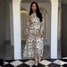 2024 New Gentle Style Floral For Women On Europe And America, Round Neck Long Sleeve Ruffle Dress_ecoleips.com