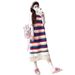 Autumn New Korean Style Striped Tassel Vest Base Sweater 2-Piece Set Maternity Dress_ecoleips.com