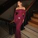 Women's Clothing Autumn And Winter New Style Fashion Temperament One Shoulder Solid Color Long Sleeve Slim Hip Dress Female_ecoleips.com