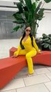 Women's Clothing Casual Letter Print Hooded Zip Up Top With High Waisted Trousers Set Spring/Autumn Regular Size_ecoleips.com