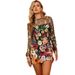 Women's Clothing Three Dimensional Embroidery Mesh Lace Embroidery Hip Hugging Slimming Sexy Dress Short Skirt_ecoleips.com