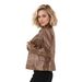 Women's Clothing Slim Fit PU Leather Jacket With Zipper Detail, Stylish Biker Jacket For Casual & Commute, Available In Black, Dark Brown, Rose Red_ecoleips.com