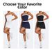 Women's Faux Two Piece Sports Skirt Set New Fashionable Outerwear Golf Tennis Skirt Running Yoga Suit_ecoleips.com