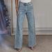 Women's High-Waisted Straight-Leg Rhinestone Jeans, Stretch Denim Pants With Crystal Studs For A Chic Look_ecoleips.com