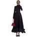 Modest Abaya Dress Maxi Skirt Ruffle Fitted Evening Gown Soft Bubble Mesh Tulle Dress For Spring_ecoleips.com