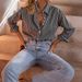 European And American Casual Fashion Long-sleeved Cardigan Top Women's Shirt Women's Clothing 2026 Summer_ecoleips.com
