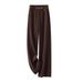 Women's Clothing Suit Wide Leg Pants Women's Spring And Autumn New High Waist Slim Loose Casual Drape Narrow Straight Pants_ecoleips.com