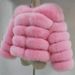 K Fur Coat With Fox Fur Imitation; Short Women's Coat With Long Sleeves No Accessories Made Of Artificial Fur._ecoleips.com