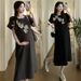 205 Summer New Korean Fashion Printed Maternity Dress_ecoleips.com