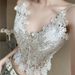 ng2510292 2025 Summer French Sweet And Spicy Lace Camisole Vest With Chest Pads Versatile Top For Women_ecoleips.com