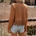 Women's Fringe-Trimmed Suede Duster Coat – Boho Chic Long Sleeve Open Front Jacket (Spring & Autumn Staple)_ecoleips.com