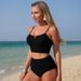 Women's Cross-Over Two Piece Swimsuit Sexy Style Bikini Set Design Polyester Spring/Summer/Fall/Winter_ecoleips.com