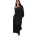 Women's Clothing Elegant Embroidered Long Sleeve Maxi Dress Modest Islamic Fashion With Turkish Arabic Inspired Design A-Line Flowy Abaya _ecoleips.com