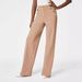 Women's Clothing Casual Straight Pants High Waist Button High Elasticity_ecoleips.com