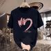 New Cotton Fashion Sense Printing Short-sleeved T-shirt Unisex Men Summer Tide Loose Hundred Tops_ecoleips.com