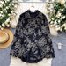 Women's Clothing Shirts For Women New Loose Casual Loose Single Breasted Printed Long Sleeved Tops For Women_ecoleips.com
