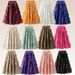 Plus-Size Black Mesh Skirt With 3D Polka Dots, Flared A-Line Midi Skirt – Retro Audrey Hepburn Style (L-4XL & One Size)_ecoleips.com