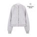 Embroidered Scuba Full Zip Up Hooded Sweatshirt Women's Loose Fit Long Sleeve Casual Sports Fleece Jacket_ecoleips.com