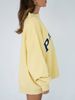 Parke Oversized Mockneck Sweatshirt – Yellow Varsity_ecoleips.com