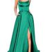 Long Bridesmaid Dress Slimming Off Shoulder Group Evening Gown For Women Fashion_ecoleips.com