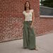 's Best-selling Striped High-waisted Slimming Wide-leg Pants, Loose Casual Floor-length Pants For Women, Drapey_ecoleips.com