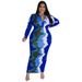 Women's Clothing Women's Plus Size Open Chest Collared Dress Style Autumn Clothing Long Sleeve For Formal & Casual For Women_ecoleips.com