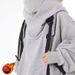 Aria Basics European American Style Hooded Sweatshirt For Women, Autumn 2025 New Loose And Lazy Thickened Fleece Warm Top Jacket_ecoleips.com