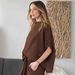 's New Foreign Trade 2026 Spring-summer Mid-sleeve Round-neck Cotton-linen Loose-fitting Elegant And Intellectual_ecoleips.com