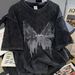 Plus Size Women's Clothing 2024 New Summer Loose Washed Vintage Trendy Brand Short Sleeve T-Shirt Pure Cotton Regular_ecoleips.com