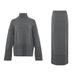 Cross-Border Knitted For Women, European American Style, 2025 Autumn And Winter New Elegant Loose Sweater With Slit_ecoleips.com