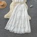 Vintage French Lace Crochet Blouse & High Waist Skirt Set - Boho Chic Floral Embroidery Summer Outfit_ecoleips.com