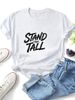 Women's Graffiti Short-sleeved T-shirt, Lettered Women's Clothing, Made Of Cotton Fabric, Suitable For Casual Street Style._ecoleips.com