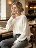 Hollow Rib Knit Sweater, Lightweight Loose Jumper_ecoleips.com