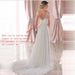 Women’s Clothing wedding dress light luxury new summer lace French applique deep V neck transparent long sleeve main wedding dress_ecoleips.com
