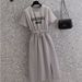 150kg Summer 2025 New For Women With Slit And Waist-cinching Design, Fashionable Casual Elegant Dress That Is Slimming_ecoleips.com