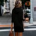 European And American Fashion Women's Leopard Patchwork Design Hooded Dress, Casual Loose Fit For Daily Wear 0052 Print_ecoleips.com