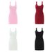 Women's Clothing Summer Women's Sleeveless Dress Retro Style Sweet Solid Color Stretch Waist Cinching Knit Mini Dress_ecoleips.com