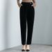 Suitable For All Seasons Mom Thin Nine-Point Middle-Aged Women's Loose Casual Straight Summer Cotton Linen Pants_ecoleips.com