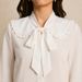 Women's Long Sleeve Solid Color Pullover Shirt Classic Casual Blouse for Everyday Wear_ecoleips.com