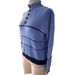 Women's Clothing Casual Color-Block Neck Pullover Sweater - Soft Acrylic Blend, Loose Fit, Long Sleeve, Comfortable Daily Wear_ecoleips.com