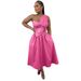 Women's Clothing Sexy Solid Color One Shoulder Petal Hollow Dress_ecoleips.com