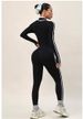 Women's Clothing Women's Long Sleeved One Piece Yoga Suit Slim Fit Stand Up Collar Fitness Wear Zipper Bodysuit Sportswear For Autumn And Winter_ecoleips.com