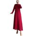 Verve 2025 Spring/Summer New Muslim Fashion Casual Long Sleeve Shirt And Skirt Set_ecoleips.com