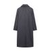 New European And American Style Women's Clothing, Fashion Temperament, Elegant Lapel Pocket, Woolen Long Coat_ecoleips.com
