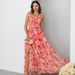 2023 Summer European And American Cross-Border Trade New Fashion Pastoral Print Backless Sexy Strap Flared Dress_ecoleips.com