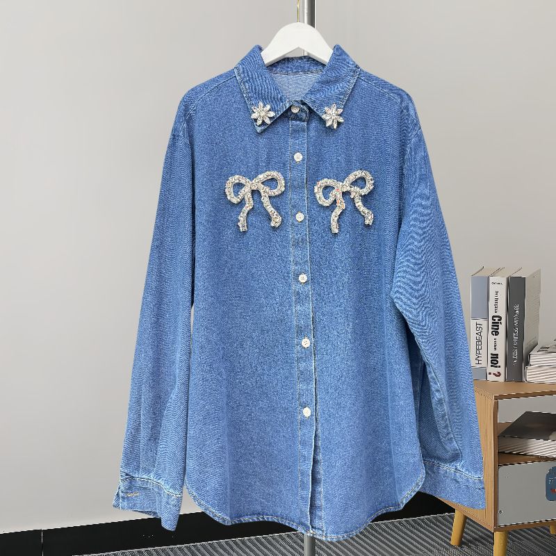 Women's Clothing Fashion Denim Jackets Jackets Retro Tops_ecoleips.com