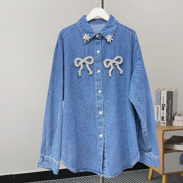 Women's Clothing Fashion Denim Jackets Jackets Retro Tops_ecoleips.com