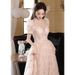 Women's Long Evening Gown Elegant Light Luxury Niche Design Perfect For Birthday Hosts And Runway Shows_ecoleips.com