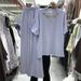 Women's European Style Two Piece Set Loose Fitting Short Sleeved T-Shirt And Wide Leg Trousers With Elastic Waist Heavy Rhinestone Embellishments_ecoleips.com